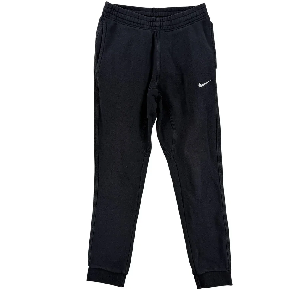 Nike Sweatpants Mens Small‎ Black Fleece Jogger Pants Elastic Waist 716830-010